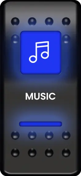 Image of music rocker switch from dash